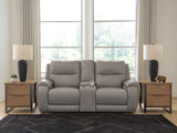 Real Moments Power Reclining Loveseat with Audio Seating