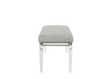 Vail Gray LED Upholstered Panel Bedroom Set
