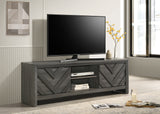 Valor Gray TV Stand - Crown Mark | Olivia Furniture