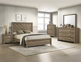 Valor Light Brown Dresser Mirror (Mirror Only) - Crown Mark | Olivia Furniture