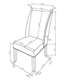 Vance Dove Dining Chair, Set of 2 - Crown Mark | Olivia Furniture