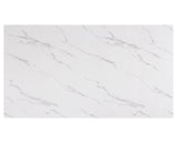 Vance White/Black Faux Marble Dining Table