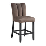 Vega Black/Brown Counter Height Chair, Set of 2 - Crown Mark | Olivia Furniture