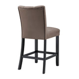 Vega Black/Brown Counter Height Chair, Set of 2 - Crown Mark | Olivia Furniture