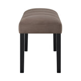 Vega Black/Brown Bench - Crown Mark | Olivia Furniture