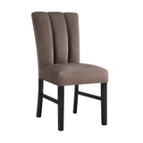 Vega Black/Brown Side Chair, Set of 2 - Crown Mark | Olivia Furniture