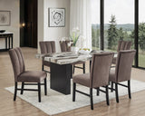 Vega Black/Brown Side Chair, Set of 2 - Crown Mark | Olivia Furniture