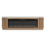 Camdill 80" TV Stand with Electric Fireplace