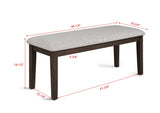 Wagner Brown Bench - Crown Mark | Olivia Furniture