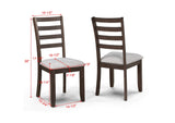 Wagner Brown Dining Chair, Set of 2 - Crown Mark | Olivia Furniture