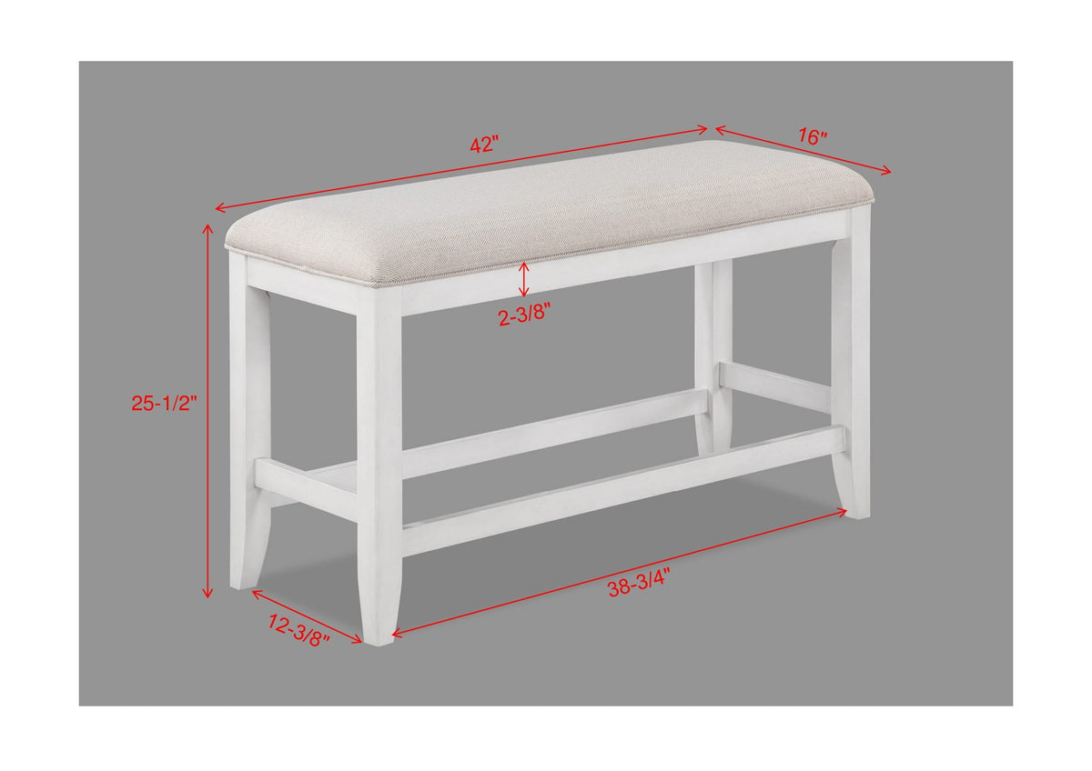 Wendy White Counter Height Dining Set | Crown Mark | Olivia Furniture