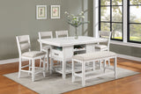 Wendy White Counter Height Dining Set | Crown Mark | Olivia Furniture