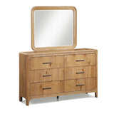 Westcott Cerused Natural Bedroom Mirror (Mirror Only) - Crown Mark | Olivia Furniture
