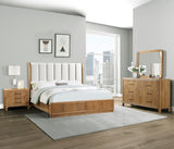 Westcott Cerused Natural Bedroom Mirror (Mirror Only) - Crown Mark | Olivia Furniture