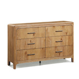 Westcott Cerused Natural Upholstered Panel Bedroom Set