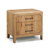 Westcott Cerused Natural Upholstered Panel Bedroom Set