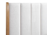 Westcott Cerused Natural Upholstered Panel Bedroom Set