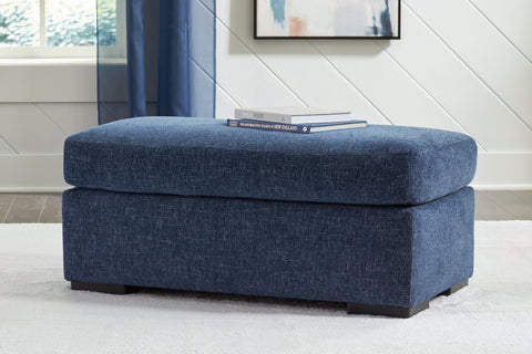 Evansley Navy Ottoman — product reference image 1