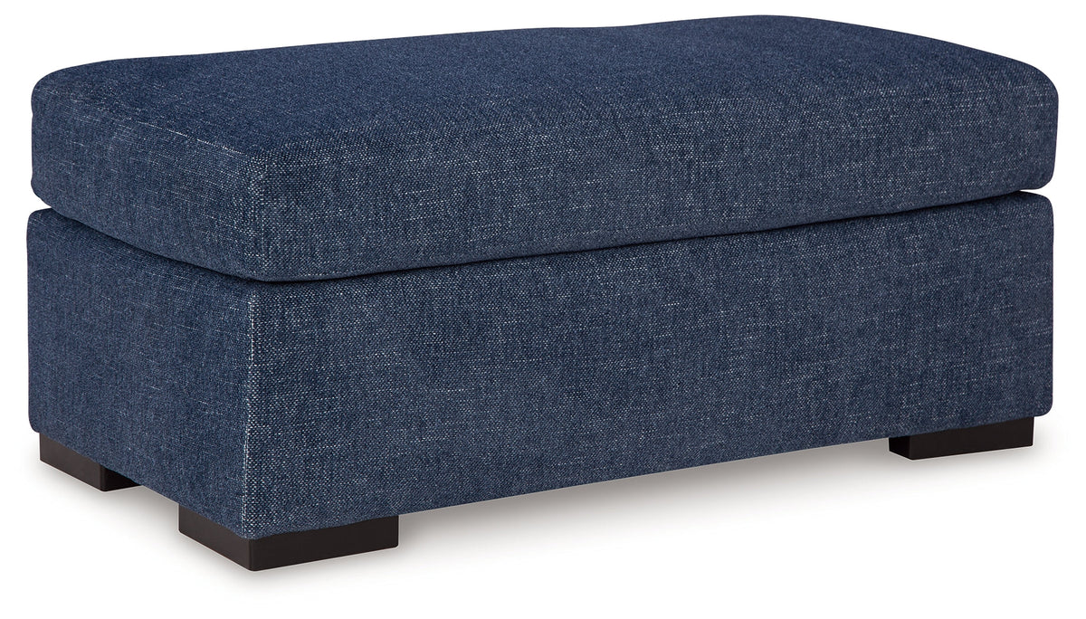 Evansley Navy Ottoman — product reference image 2