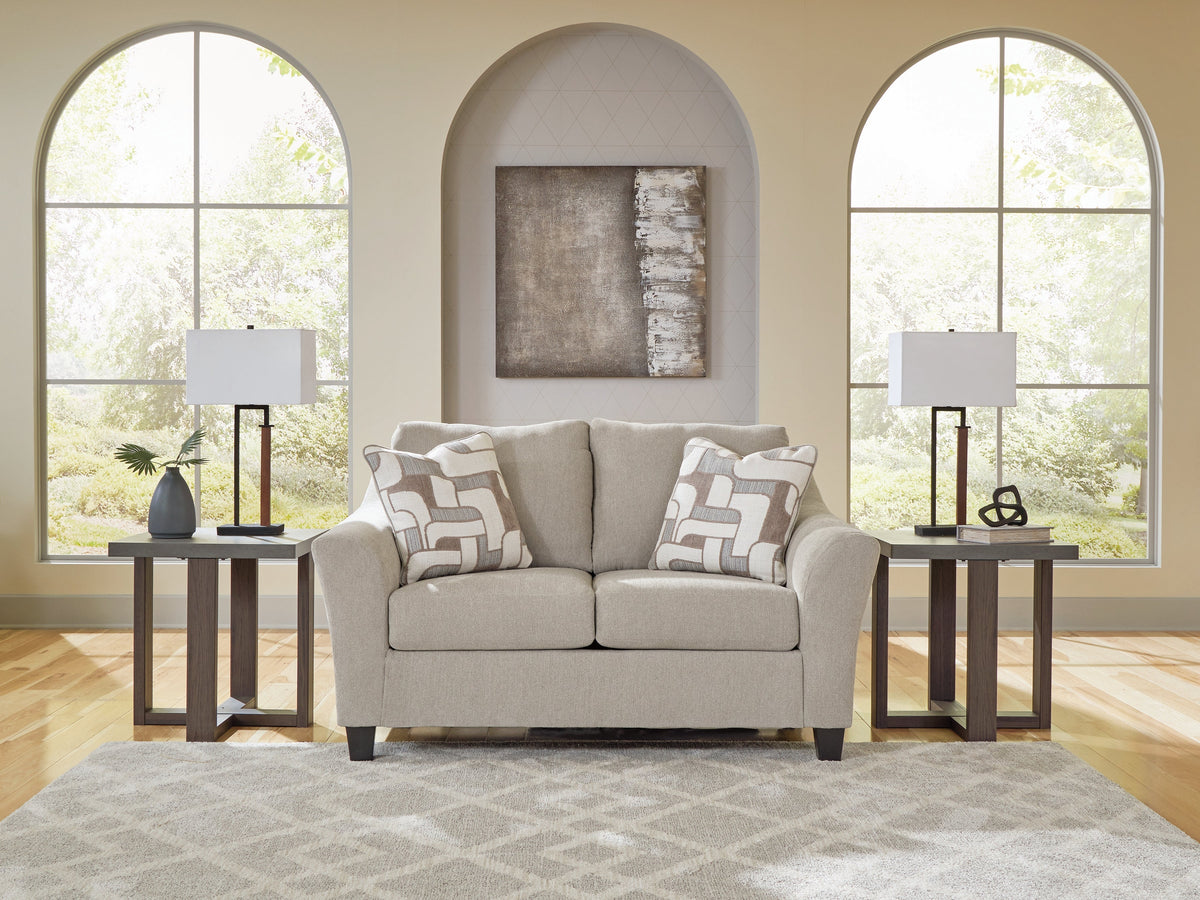 Willarae Taupe Loveseat — product reference image 1