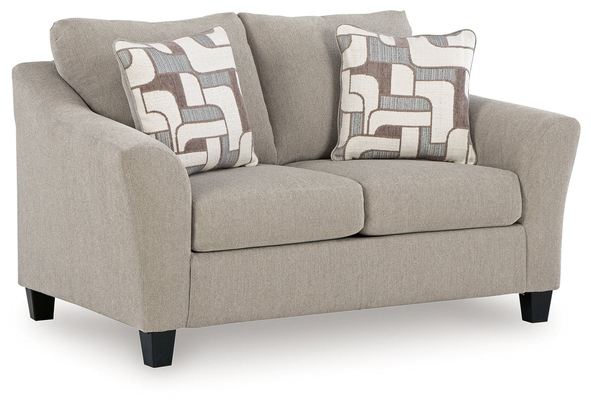 Willarae Taupe Loveseat — product reference image 2