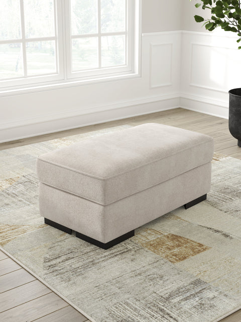 High Profile Taupe Ottoman — product reference image 1