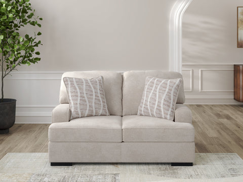 High Profile Taupe Loveseat — product reference image 1