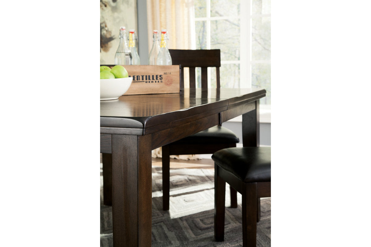 Haddigan Dark Brown Dining Extension Table — product reference image 3