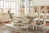 Bolanburg Two-tone Rectangular Dining Set — product reference image 1