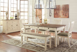 Bolanburg Two-tone Rectangular Dining Set — product reference image 2