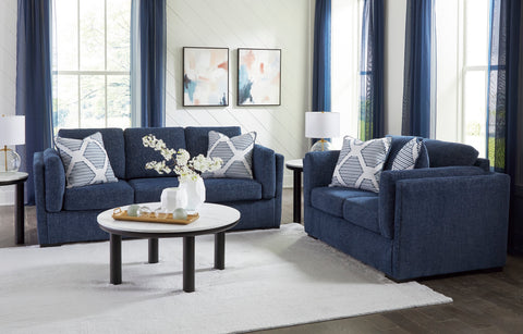 Evansley Navy Living Room Set — product reference image 1