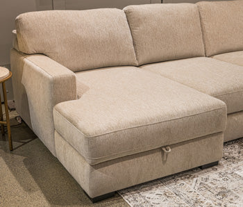 Stringer Left-Arm Facing Corner Chaise with Storage
