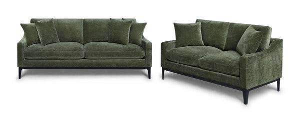 Duarte Living Room Set Dark Moss
