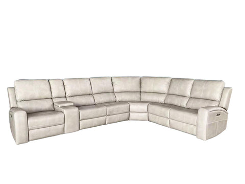 Brickston 4-piece Triple Power Reclining Sectional Sofa Mushroom