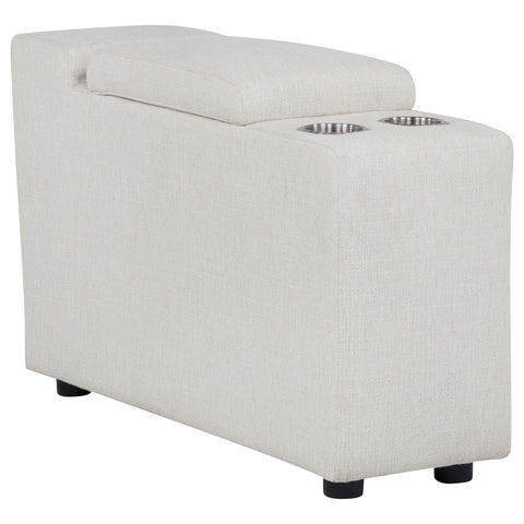Valle Upholstered Modular Sectional Console with Charging Pearl