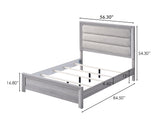 Crown Mark Adelaide Driftwood Upholstered Panel Youth Bedroom Set - Photo 5 | Olivia Furniture Houston