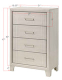 Crown Mark Charlie White Youth Bedroom - Photo 13 | Olivia Furniture Houston