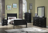 Crown Mark Louis Philip Black Sleigh Youth Bedroom Set - Photo 1 | Olivia Furniture Houston