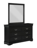 Crown Mark Louis Philip Black Sleigh Youth Bedroom Set - Photo 3 | Olivia Furniture Houston