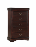 Crown Mark Louis Philip Cherry Sleigh Youth Bedroom Set - Photo 4 | Olivia Furniture Houston