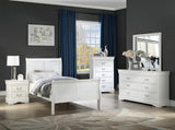 Crown Mark Louis Philip White Sleigh Youth Bedroom Set - Photo 1 | Olivia Furniture Houston