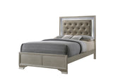 Crown Mark Lyssa Champagne LED Upholstered Panel Youth Bedroom Set - Photo 2 | Olivia Furniture Houston