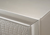Crown Mark Lyssa Champagne LED Upholstered Panel Youth Bedroom Set - Photo 9 | Olivia Furniture Houston