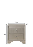 Crown Mark Lyssa Champagne LED Upholstered Panel Youth Bedroom Set - Photo 12 | Olivia Furniture Houston
