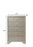Crown Mark Lyssa Champagne LED Upholstered Panel Youth Bedroom Set - Photo 13 | Olivia Furniture Houston