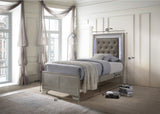 Crown Mark Lyssa Champagne LED Upholstered Panel Youth Bedroom Set - Photo 15 | Olivia Furniture Houston