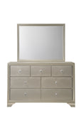 Crown Mark Lyssa Champagne LED Upholstered Panel Youth Bedroom Set - Photo 17 | Olivia Furniture Houston