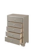 Crown Mark Lyssa Champagne LED Upholstered Panel Youth Bedroom Set - Photo 21 | Olivia Furniture Houston