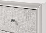 Crown Mark Lyssa Oat and Frost LED Upholstered Panel Youth Bedroom Set - Photo 8 | Olivia Furniture Houston
