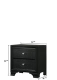 Crown Mark Micah Black LED Upholstered Panel Youth Bedroom Set - Photo 11 | Olivia Furniture Houston